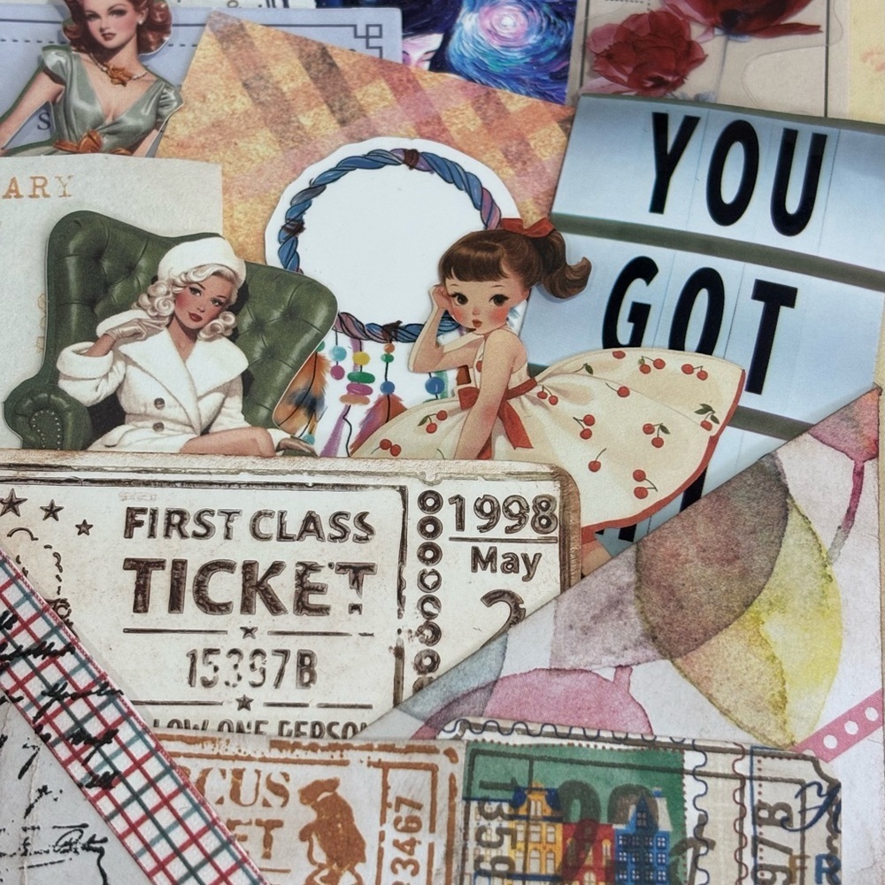 Ephemera Bundle: 20 Pieces for Mixed Media Art Junk Journal Scrapbooking - Picture 5 of 16